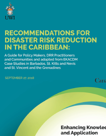 Recommendations for Disaster Risk Reduction in the Caribbean 